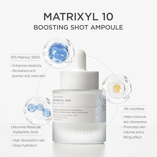SKIN1004 Matrixyl 10% Boosting Shot Ampoule with Volufiline & Hyaluronic Acid – Deep Hydration & Firming Serum for Face, Under Eye Care, Korean Skincare, 1.01 fl oz (30 ml) - görsel 4