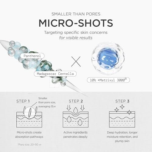 SKIN1004 Matrixyl 10% Boosting Shot Ampoule with Volufiline & Hyaluronic Acid – Deep Hydration & Firming Serum for Face, Under Eye Care, Korean Skincare, 1.01 fl oz (30 ml) - görsel 6