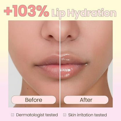 beenuvo Honey & Collagen Lip Butter - Hydrating Lip Treatment, Overnight Lip Mask, Moisturizing Lip Balm with Jojoba Oil & Squalane (0.45 oz) Avelisse