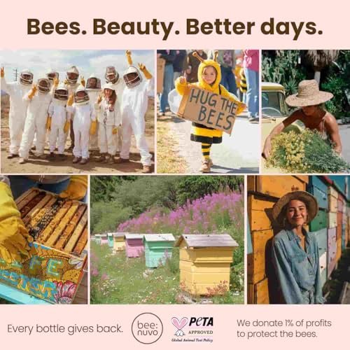 beenuvo Honey & Collagen Lip Butter - Hydrating Lip Treatment, Overnight Lip Mask, Moisturizing Lip Balm with Jojoba Oil & Squalane (0.45 oz) Avelisse