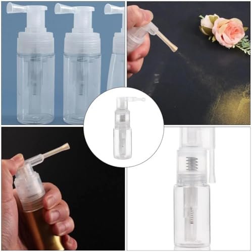 Sndperiexam 2-Pack 14ml Transparent Powder Spray Bottle - Refillable Hair Fiber Applicator, Empty Cosmetics Bottles, Glitter Spray for Crafts & Scrapbooking - görsel 8