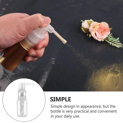 Sndperiexam 2-Pack 14ml Transparent Powder Spray Bottle - Refillable Hair Fiber Applicator, Empty Cosmetics Bottles, Glitter Spray for Crafts & Scrapbooking