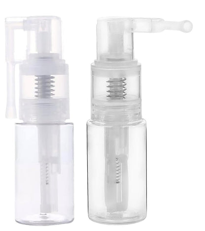 Sndperiexam 2-Pack 14ml Transparent Powder Spray Bottle - Refillable Hair Fiber Applicator, Empty Cosmetics Bottles, Glitter Spray for Crafts & Scrapbooking