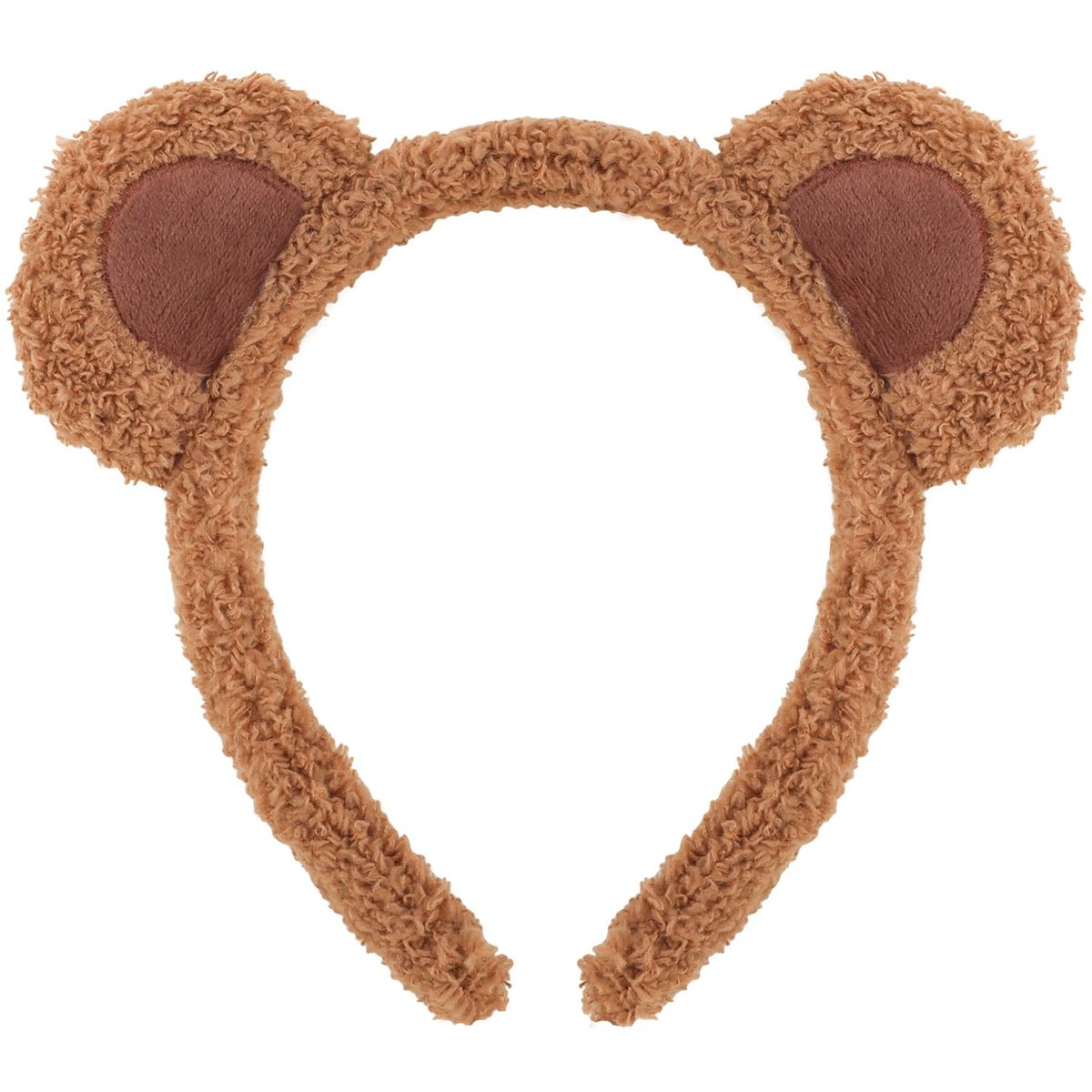 Atoden Bear Ears Chipmunk Ears Headband - Teddy Bear Headband Animal Ears Hair Accessories for Women Cosplay Halloween Costume Party Favors (Brown) - görsel 1