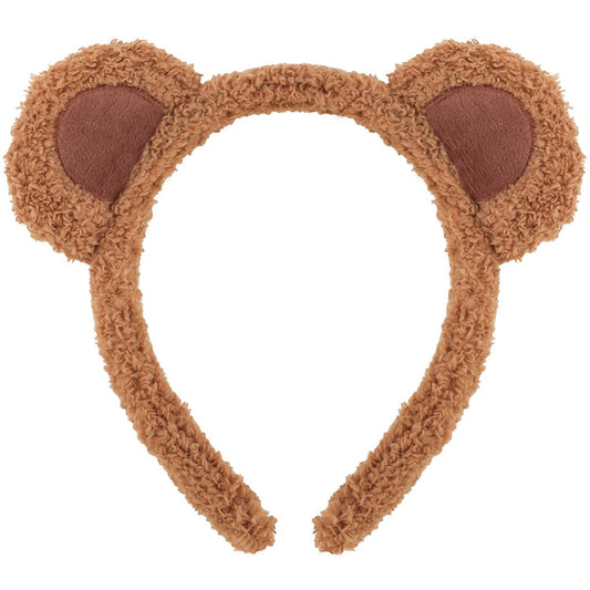 Atoden Bear Ears Chipmunk Ears Headband - Teddy Bear Headband Animal Ears Hair Accessories for Women Cosplay Halloween Costume Party Favors (Brown)