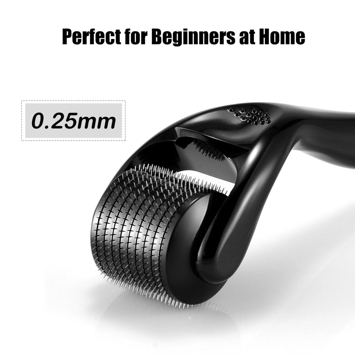 Glemme Microneedle Derma Roller 0.25mm for Hair, Beard & Face – Home Microneedling Roller for Men & Women - görsel 3