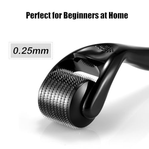 Glemme Microneedle Derma Roller 0.25mm for Hair, Beard & Face – Home Microneedling Roller for Men & Women - görsel 4