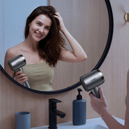 CONFU Plasma Ionic Hair Dryer 1600W - Fast Drying Anti Frizz Lightweight Blow Dryer for Curly Hair Women Men Avelisse
