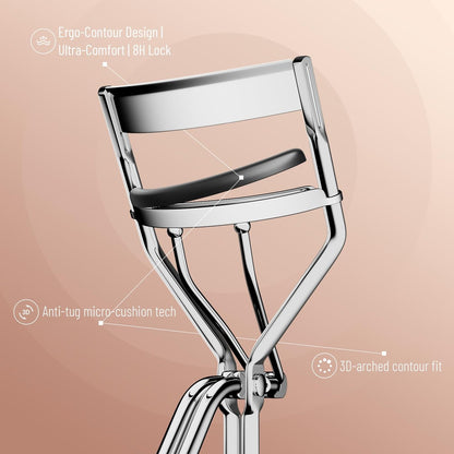 32-Pack Colorful Eyelash Curler Refills with Square Case - Universal Replacement Pads for Perfect Lashes