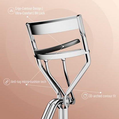 32-Pack Colorful Eyelash Curler Refills with Square Case - Universal Replacement Pads for Perfect Lashes