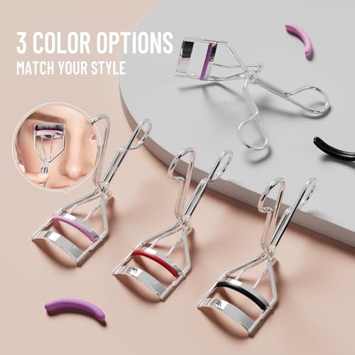 32-Pack Colorful Eyelash Curler Refills with Square Case - Universal Replacement Pads for Perfect Lashes - görsel 10