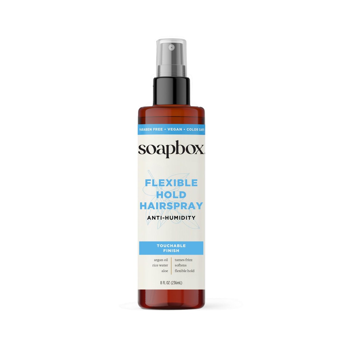 Soapbox Non-Aerosol Hairspray – Flexible Hold, Anti-Frizz, with B5 & Aloe Vera, 8 oz - görsel 1