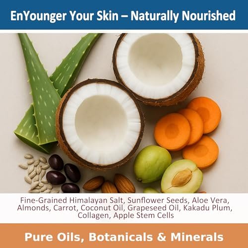 EnYounger™ 3-in-1 Fine-Grained Himalayan Salt Scrub for Body & Legs – Exfoliate, Smooth, Brighten & Hydrate Naturally (10 oz / 283 g) Avelisse