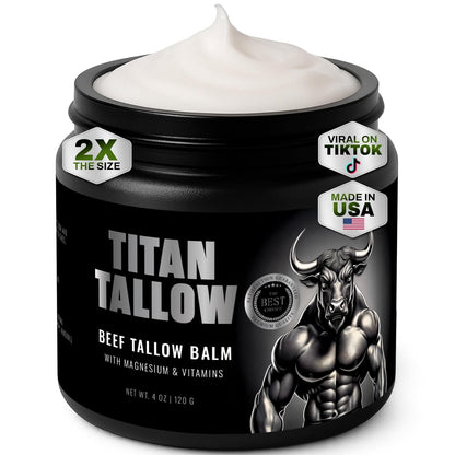 Organic Grass-Fed Beef Tallow Balm with Magnesium & Manuka Honey – Moisturizing Face & Body Cream for Sleep, Leg Cramps & Muscle Relaxation Avelisse