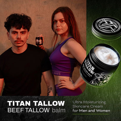 Organic Grass-Fed Beef Tallow Balm with Magnesium & Manuka Honey – Moisturizing Face & Body Cream for Sleep, Leg Cramps & Muscle Relaxation Avelisse