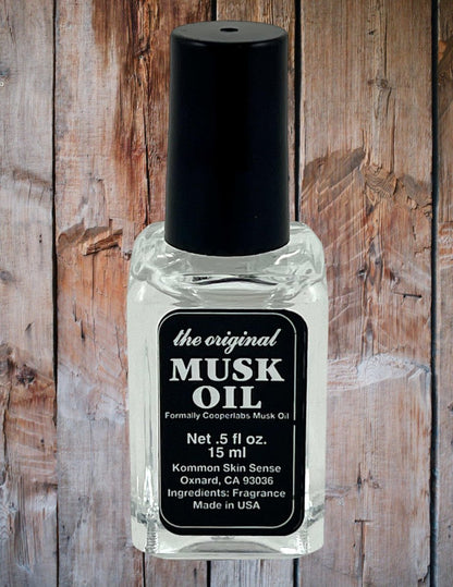 Kommon Skin Sense The Original Musk Oil - 0.5 Fl Oz - Classic Unisex Fragrance Oil Avelisse
