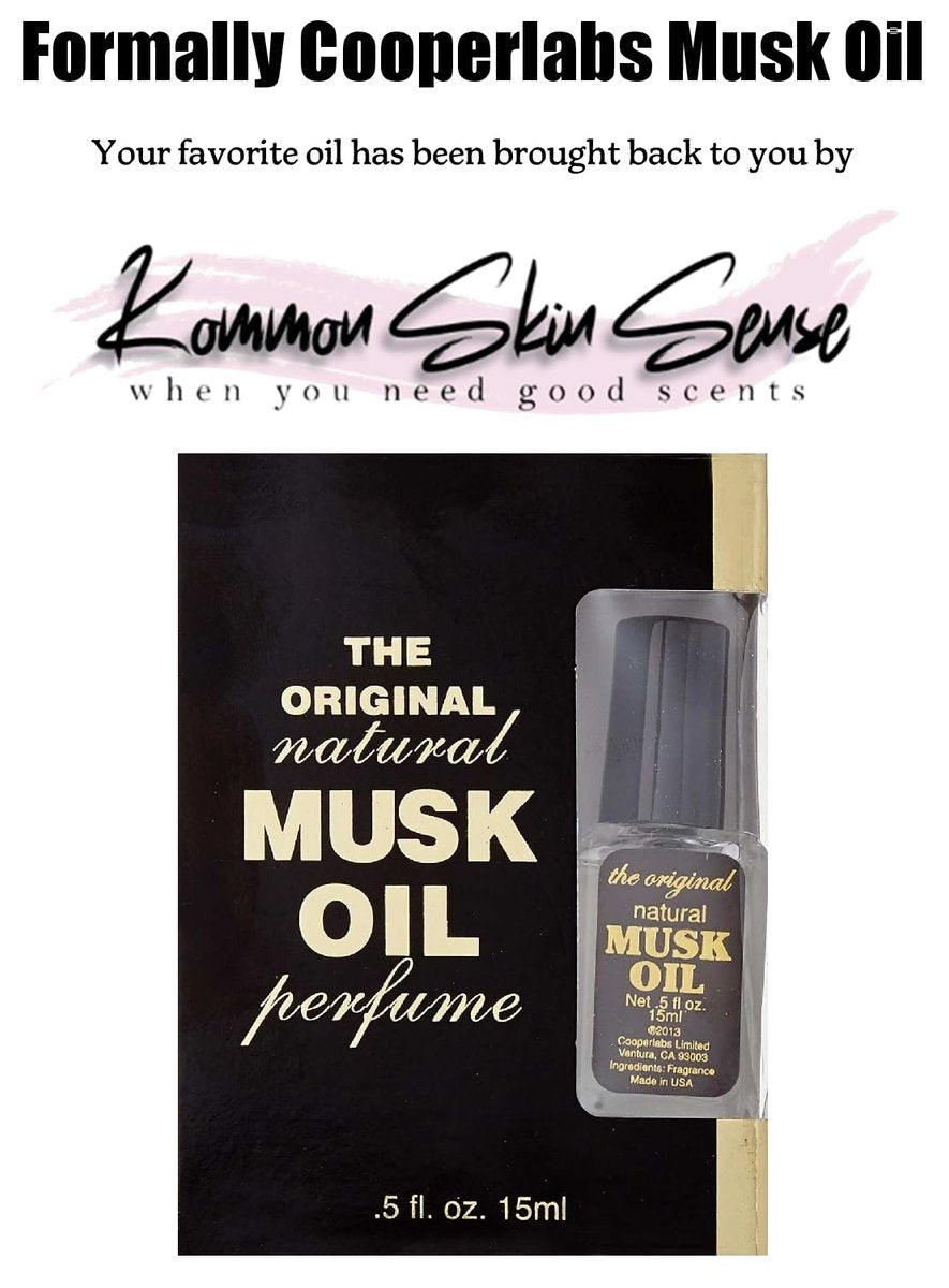 Kommon Skin Sense The Original Musk Oil - 0.5 Fl Oz - Classic Unisex Fragrance Oil Avelisse