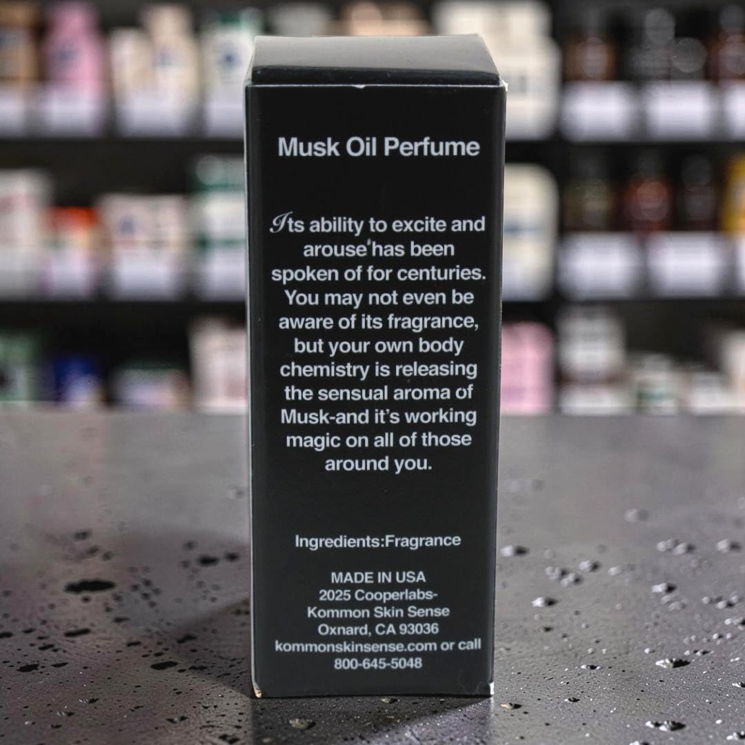 Kommon Skin Sense The Original Musk Oil - 0.5 Fl Oz - Classic Unisex Fragrance Oil Avelisse