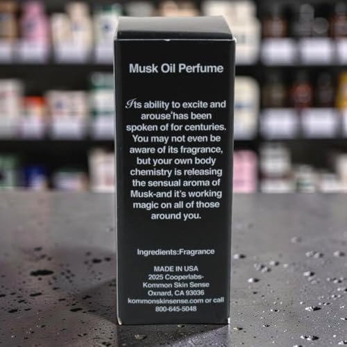Kommon Skin Sense The Original Musk Oil - 0.5 Fl Oz - Classic Unisex Fragrance Oil Avelisse