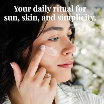 Amallow Tallow Sun Balm with Zinc Oxide - Tinted Mineral Sun Balm with Cocoa Powder - Natural, Non-Nano Zinc Oxide, Organic Oils - No White Cast - Handcrafted in the USA - 4 oz Avelisse