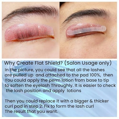 Korean Flat Lash Lift Shields 1mm Thin Silicone Pads for Professional Eyelash Perming | Liber Beauty