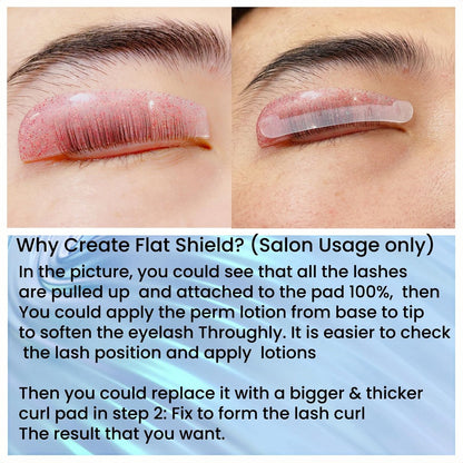 Korean Flat Lash Lift Shields 1mm Thin Silicone Pads for Professional Eyelash Perming | Liber Beauty