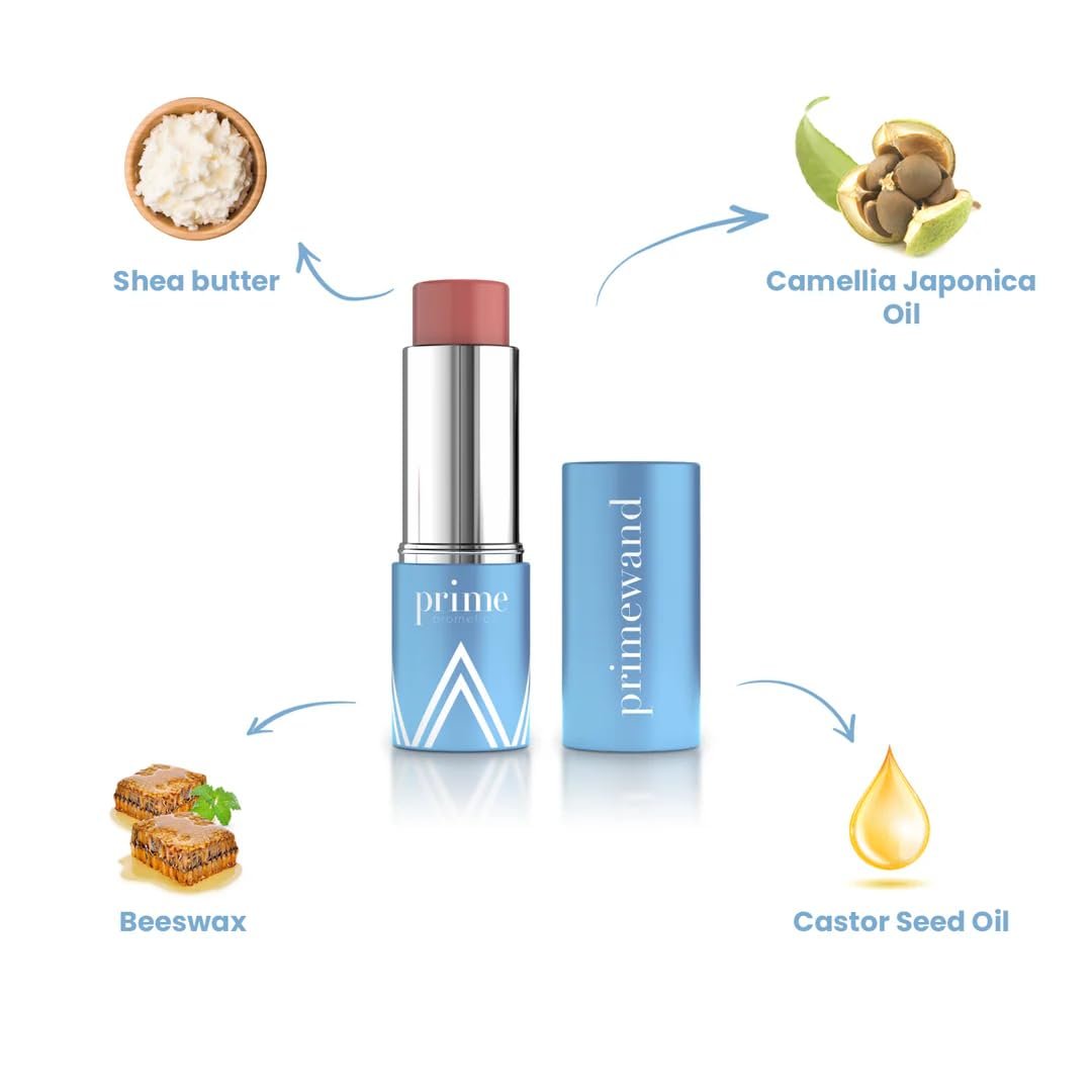 Prime Prometics PrimeWand Nude – All-in-One Lip, Cheek & Glow Stick for Mature Women – Sheer Rosy Tint with Shea Butter & Camellia Oil – Moisturizing, Buildable, and Skin-Enhancing Avelisse
