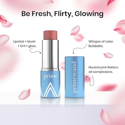 Prime Prometics PrimeWand Nude – All-in-One Lip, Cheek & Glow Stick for Mature Women – Sheer Rosy Tint with Shea Butter & Camellia Oil – Moisturizing, Buildable, and Skin-Enhancing Avelisse