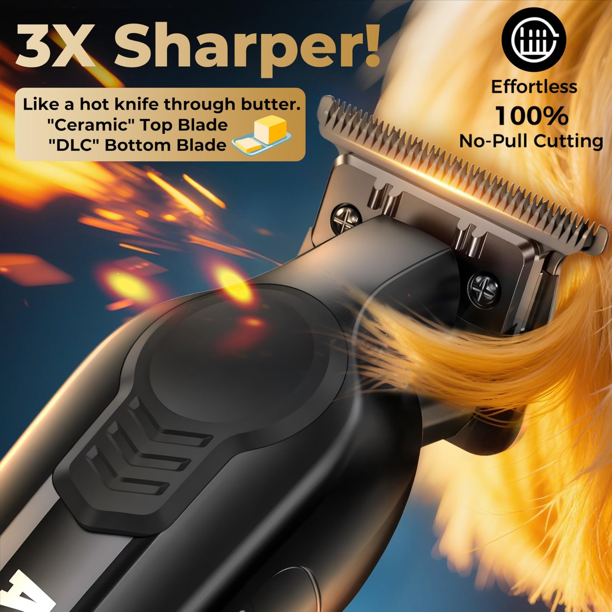 ATVOXIS Hair Trimmer for Men - Zero Gapped T Blade Clippers & Edgers for Precise Line Ups Avelisse
