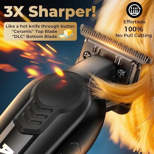 ATVOXIS Hair Trimmer for Men - Zero Gapped T Blade Clippers & Edgers for Precise Line Ups Avelisse
