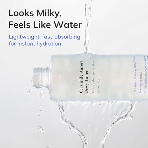 keenoniks Ceramide Aurora Dewy Toner – Deeply Hydrating & Barrier-Repair Toner for Radiant, Healthy Skin - Korean Skincare for Sensitive Skin - 300ml (10.14 fl oz) - görsel 6