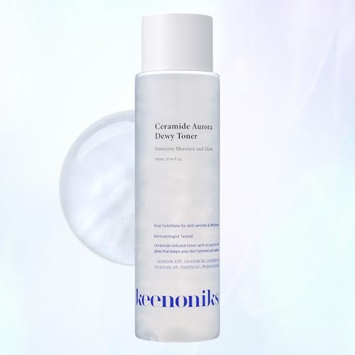 keenoniks Ceramide Aurora Dewy Toner – Deeply Hydrating & Barrier-Repair Toner for Radiant, Healthy Skin - Korean Skincare for Sensitive Skin - 300ml (10.14 fl oz) - görsel 2