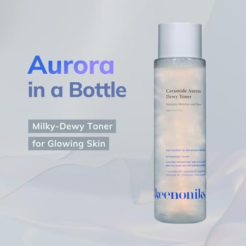 keenoniks Ceramide Aurora Dewy Toner – Deeply Hydrating & Barrier-Repair Toner for Radiant, Healthy Skin - Korean Skincare for Sensitive Skin - 300ml (10.14 fl oz) - görsel 4