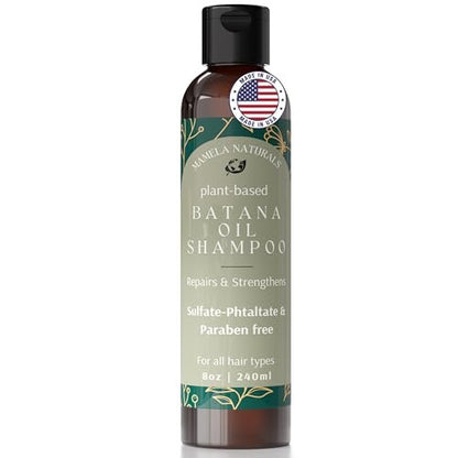 Batana Oil for Hair Growth Shampoo with Rosemary – Sulfate & Paraben Free, Nourishing Shampoo for Thinning Hair – 8 fl oz, All Hair Types