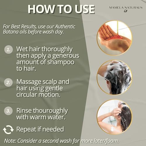 Batana Oil for Hair Growth Shampoo with Rosemary – Sulfate & Paraben Free, Nourishing Shampoo for Thinning Hair – 8 fl oz, All Hair Types - görsel 14