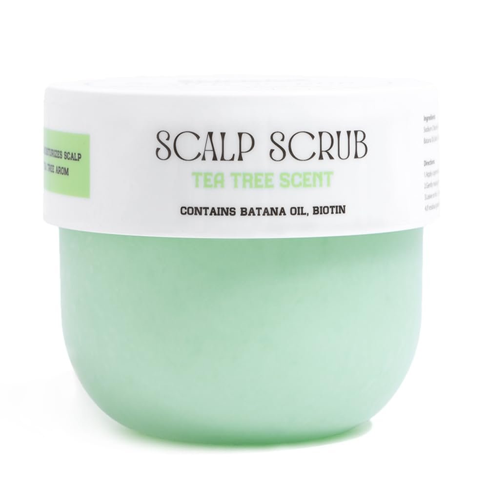 Skirifine Tea Tree Scalp Scrub - Exfoliating & Moisturizing Treatment for Dry, Flaky Scalp - 400g (14 fl.oz) Deep Cleansing Hair Scrub with Natural Exfoliants & Nourishing Oils - görsel 1