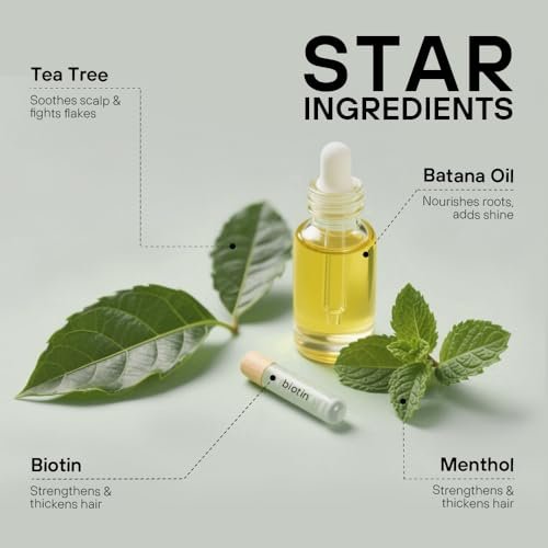 Skirifine Tea Tree Scalp Scrub - Exfoliating & Moisturizing Treatment for Dry, Flaky Scalp - 400g (14 fl.oz) Deep Cleansing Hair Scrub with Natural Exfoliants & Nourishing Oils - görsel 8