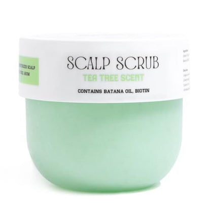 Skirifine Tea Tree Scalp Scrub - Exfoliating & Moisturizing Treatment for Dry, Flaky Scalp - 400g (14 fl.oz) Deep Cleansing Hair Scrub with Natural Exfoliants & Nourishing Oils
