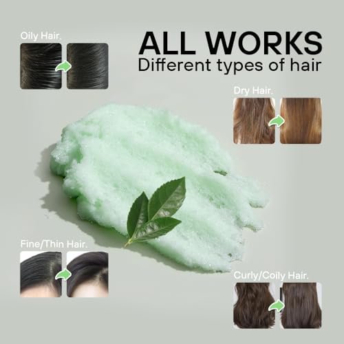 Skirifine Tea Tree Scalp Scrub - Exfoliating & Moisturizing Treatment for Dry, Flaky Scalp - 400g (14 fl.oz) Deep Cleansing Hair Scrub with Natural Exfoliants & Nourishing Oils - görsel 6