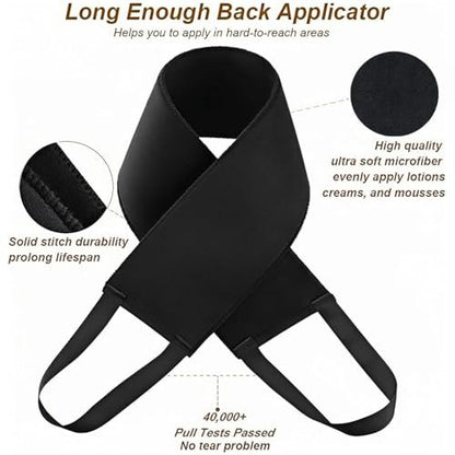 EVYTTA 3-in-1 Self Tanning Mitts Set | Self Tanner Mitt & Back Applicator Brush for Streak-Free Tan Avelisse