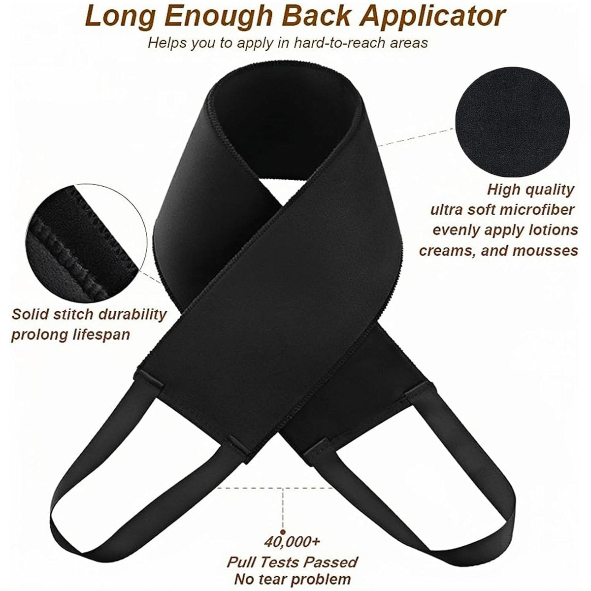 EVYTTA 3-in-1 Self Tanning Mitts Set | Self Tanner Mitt & Back Applicator Brush for Streak-Free Tan Avelisse