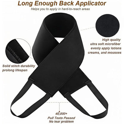 EVYTTA 3-in-1 Self Tanning Mitts Set | Self Tanner Mitt & Back Applicator Brush for Streak-Free Tan Avelisse