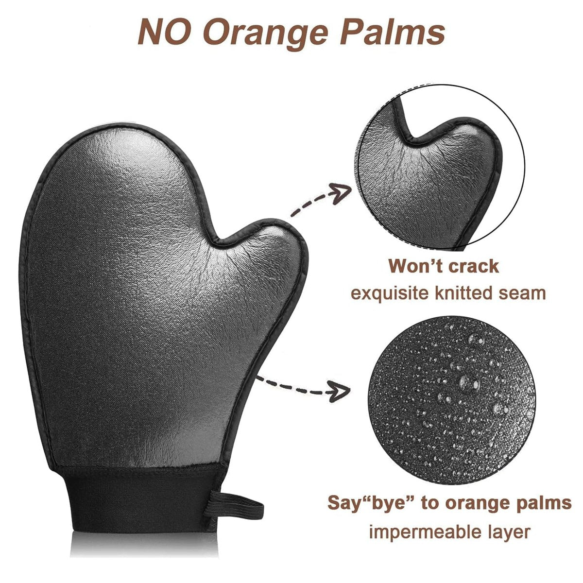 EVYTTA 3-in-1 Self Tanning Mitts Set | Self Tanner Mitt & Back Applicator Brush for Streak-Free Tan Avelisse