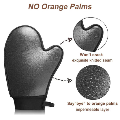 EVYTTA 3-in-1 Self Tanning Mitts Set | Self Tanner Mitt & Back Applicator Brush for Streak-Free Tan Avelisse