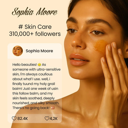 OLLM Beef Tallow for Skin: Grass Fed Tallow and Honey Balm with Raw Honey and Beeswax – Tallow Face Moisturizer for All Skin Types, Safe for Babies and Moms, Light Scent