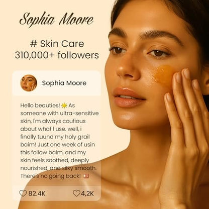 OLLM Beef Tallow for Skin: Grass Fed Tallow and Honey Balm with Raw Honey and Beeswax – Tallow Face Moisturizer for All Skin Types, Safe for Babies and Moms, Light Scent