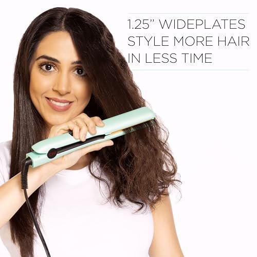 CHI Original Flat Iron Hair Straightener - Mint Mojito - 1.25 Inch Ceramic Floating Plates for Smooth, Frizz-Free Results Avelisse
