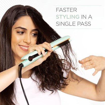 CHI Original Flat Iron Hair Straightener - Mint Mojito - 1.25 Inch Ceramic Floating Plates for Smooth, Frizz-Free Results Avelisse