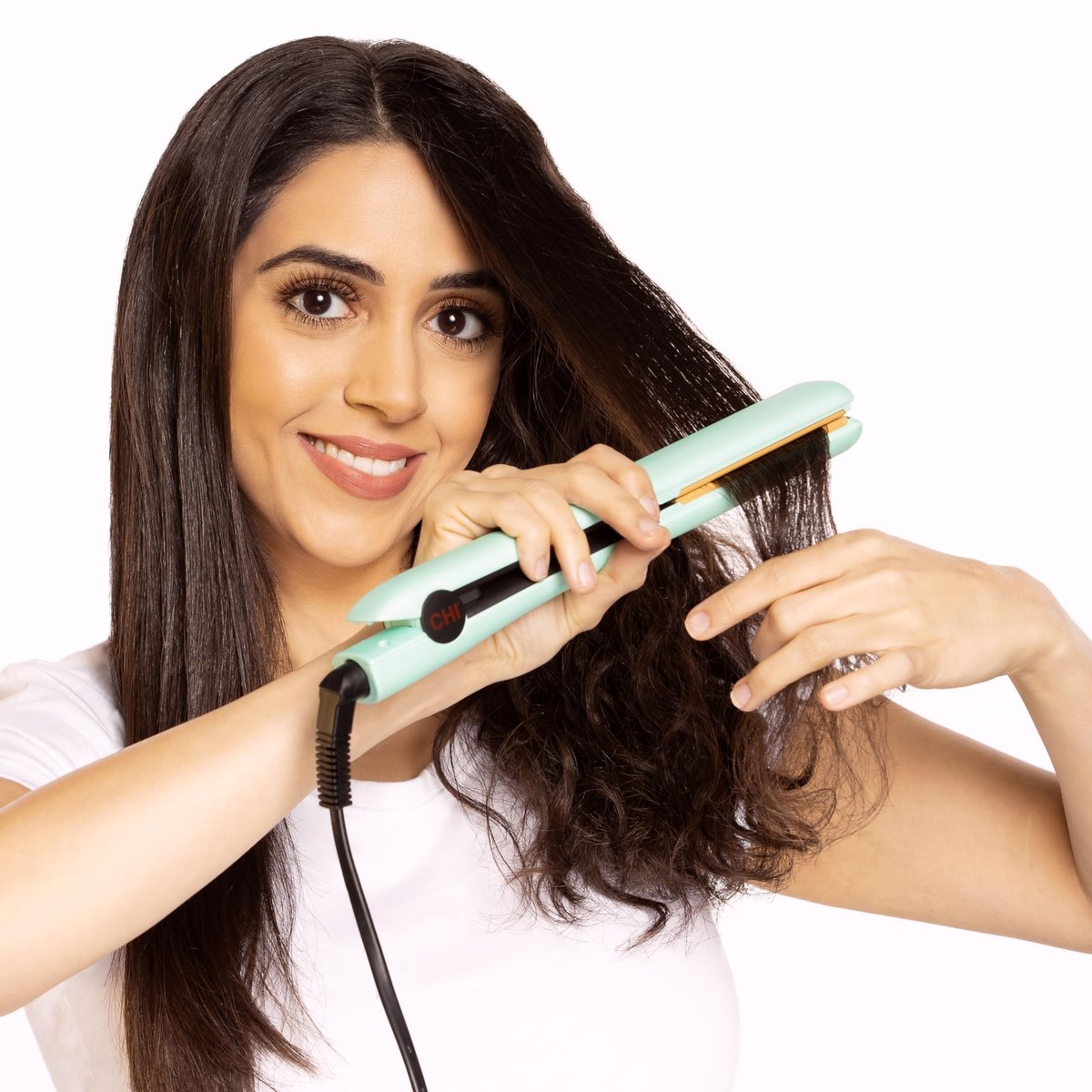 CHI Original Flat Iron Hair Straightener - Mint Mojito - 1.25 Inch Ceramic Floating Plates for Smooth, Frizz-Free Results Avelisse