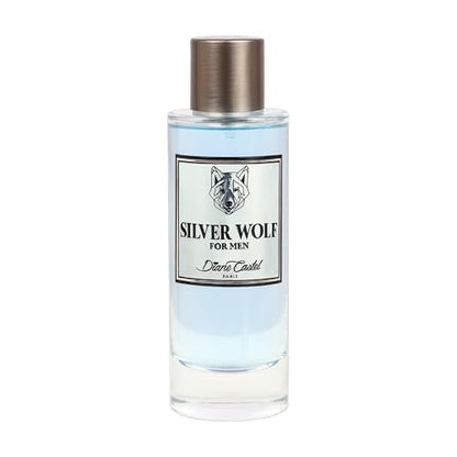 Diane Castel Silver Wolf - Woody Citrus Cologne for Men - Top Notes of Elemi, Bergamot, Mandarin - 3.3 oz